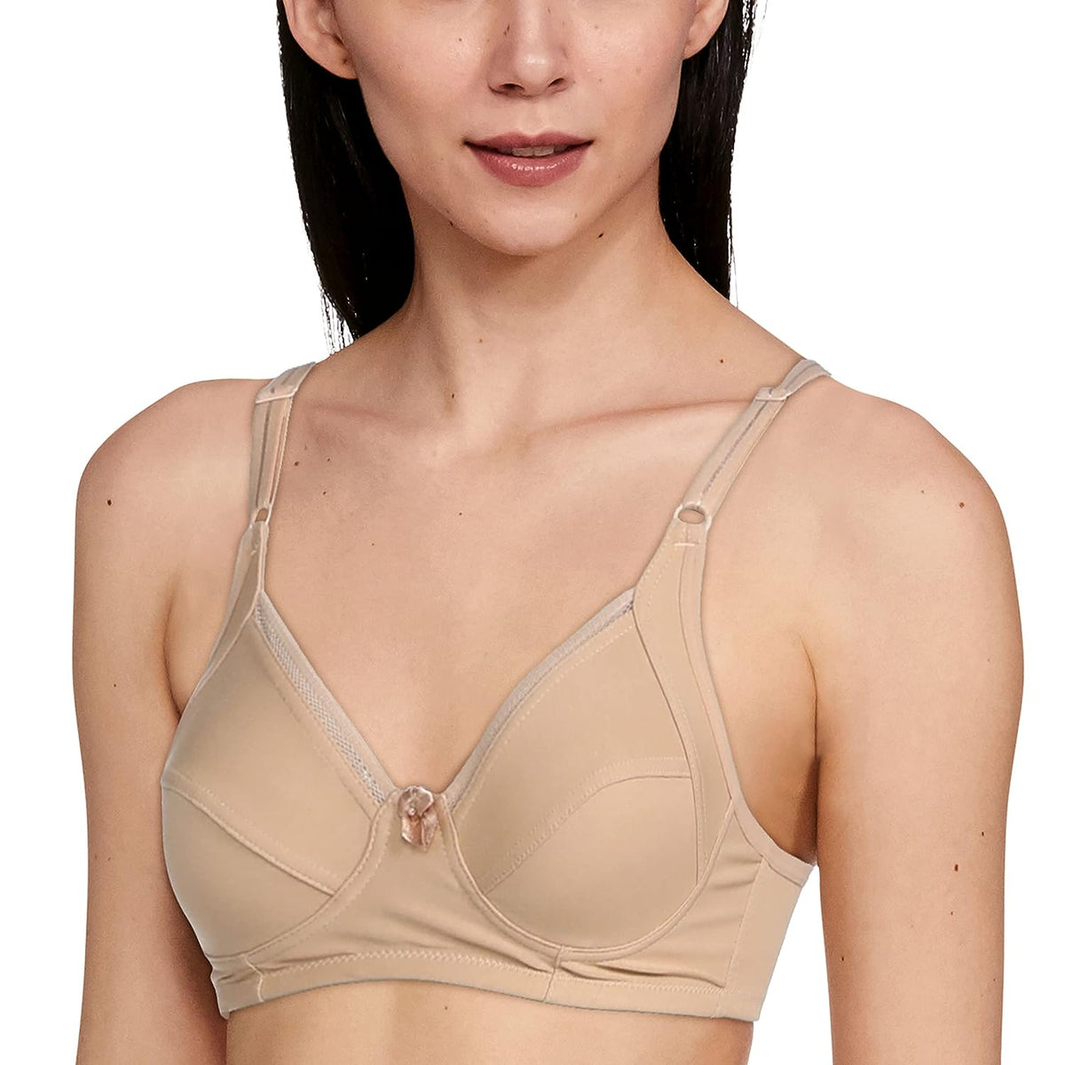 Lovable Pure Cotton Women All Day Long Beige Cotton Bra