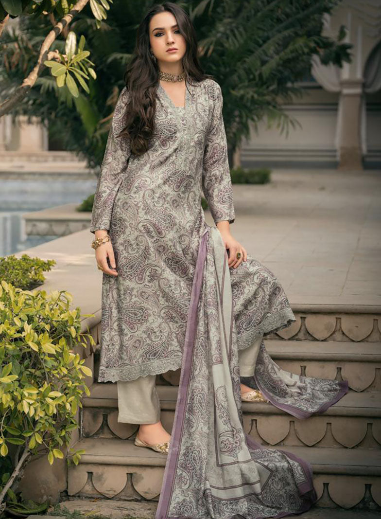 Premium Party Wear Muslin Unstitched Salwar Kameez Set for Women