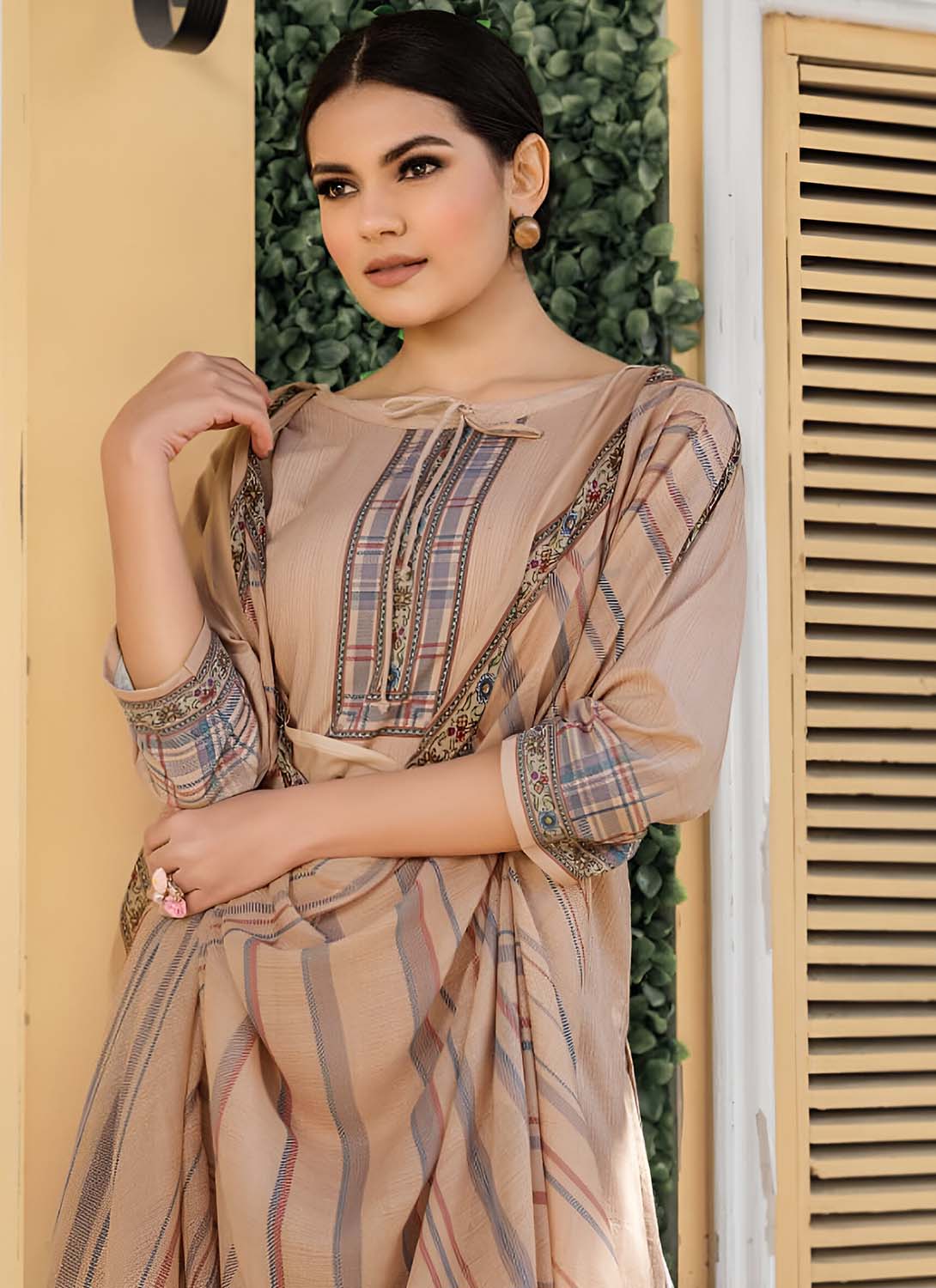 Rivaa Pashmina Unstitched Winter Suit Dress Material for Ladies