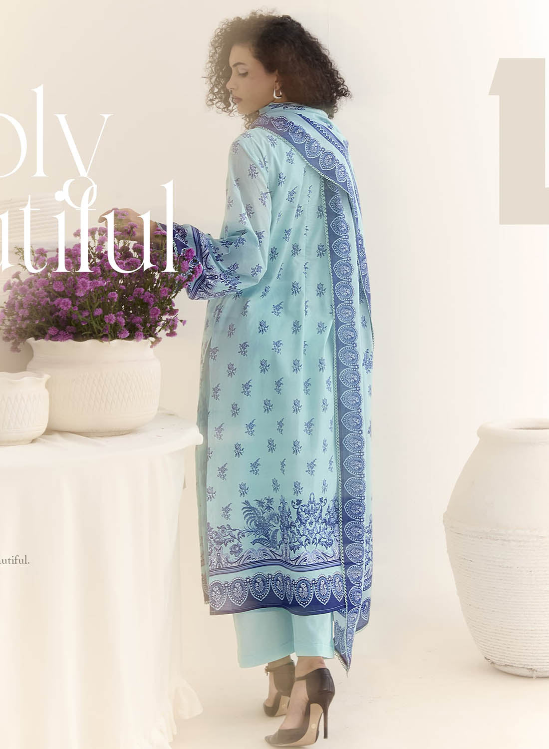 Pure Cotton Lawn Unstitched Salwar Suit Set for Women