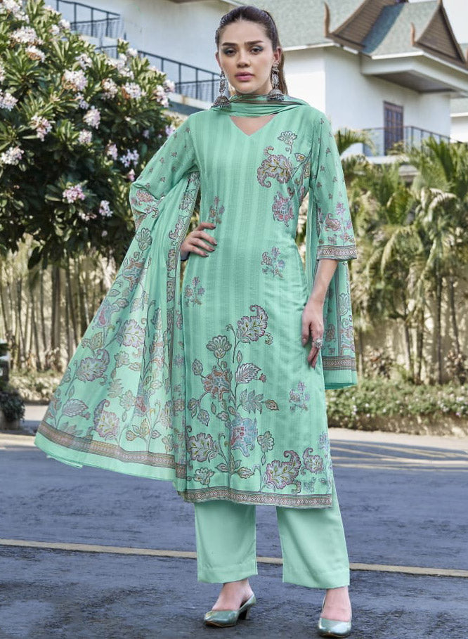 Pure Soft Cotton Unstitched Salwar Suit Material for Women