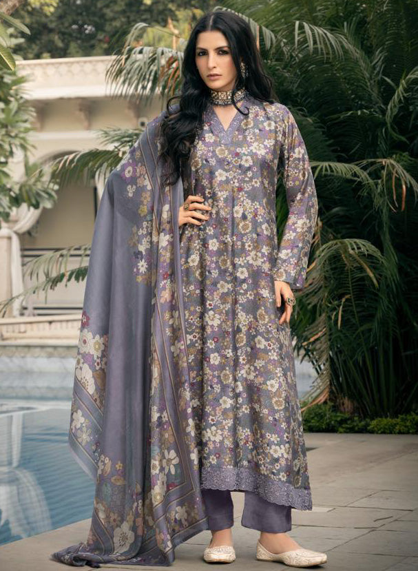 Party Wear Muslin Unstitched Salwar Suit Dress Material for Women