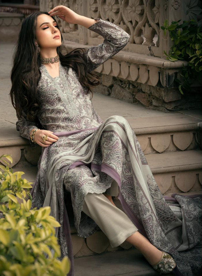 Premium Party Wear Muslin Unstitched Salwar Kameez Set for Women