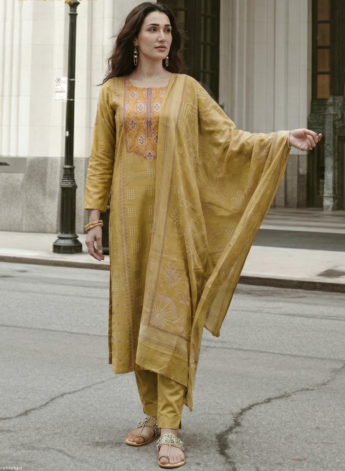 Pure Cotton Lawn Printed Salwar Suit Dress Material for Women – Stilento