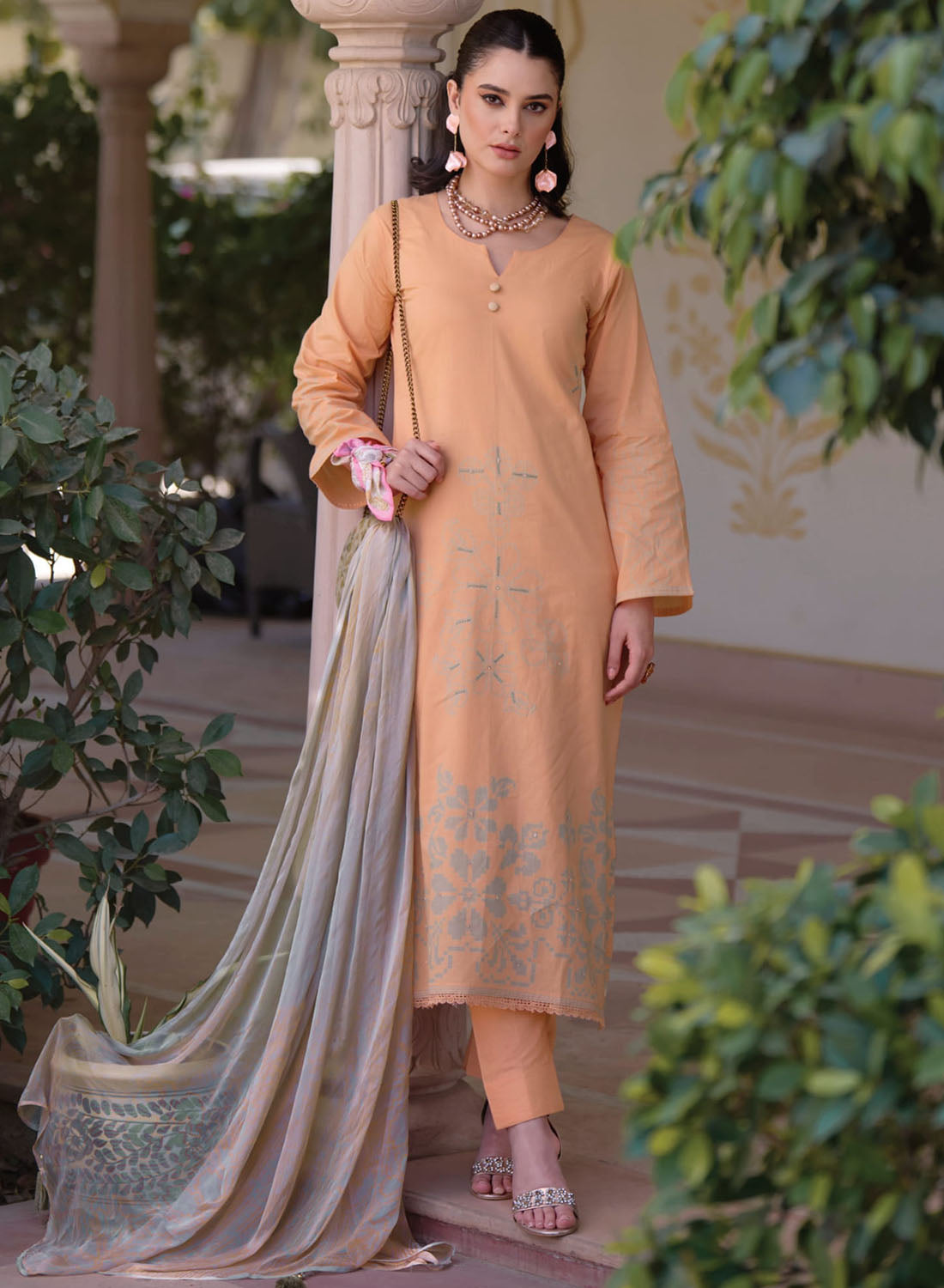 Fancy Pure Lawn Cotton Unstitched Suit Dress Material for Women