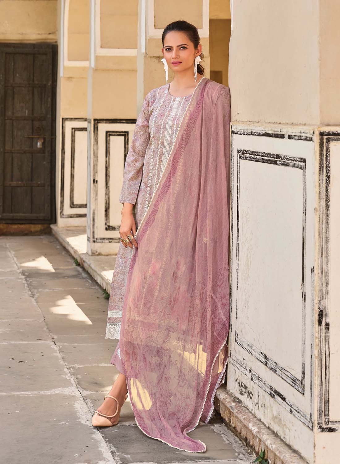 Women's Pure Lawn Cotton Unstitched Suit Fabric Dress Material