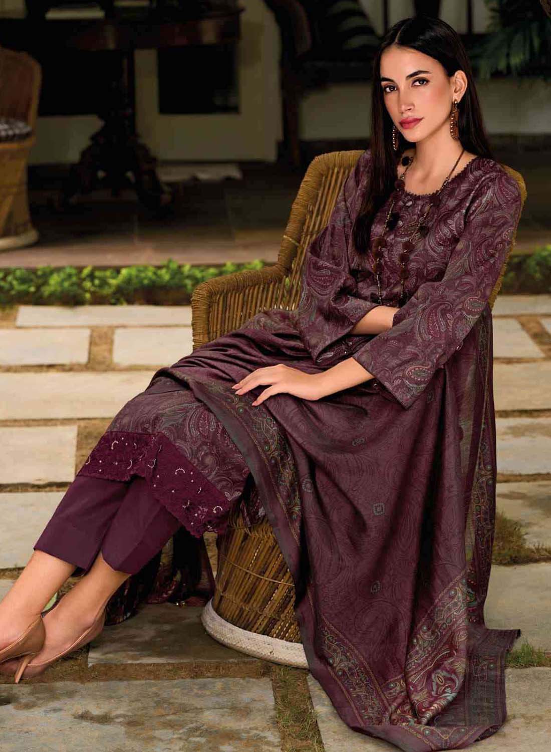 Viscose Modal Silk Unstitched Salwar Suit Set Material for Women