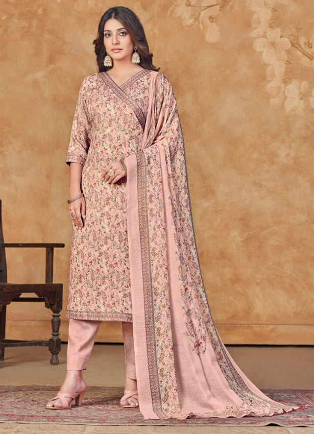 Rivaa Unstitched Pashmina Winter Suit Dress Material for Women