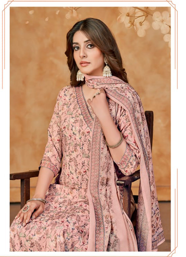 Rivaa Unstitched Pashmina Winter Suit Dress Material for Women