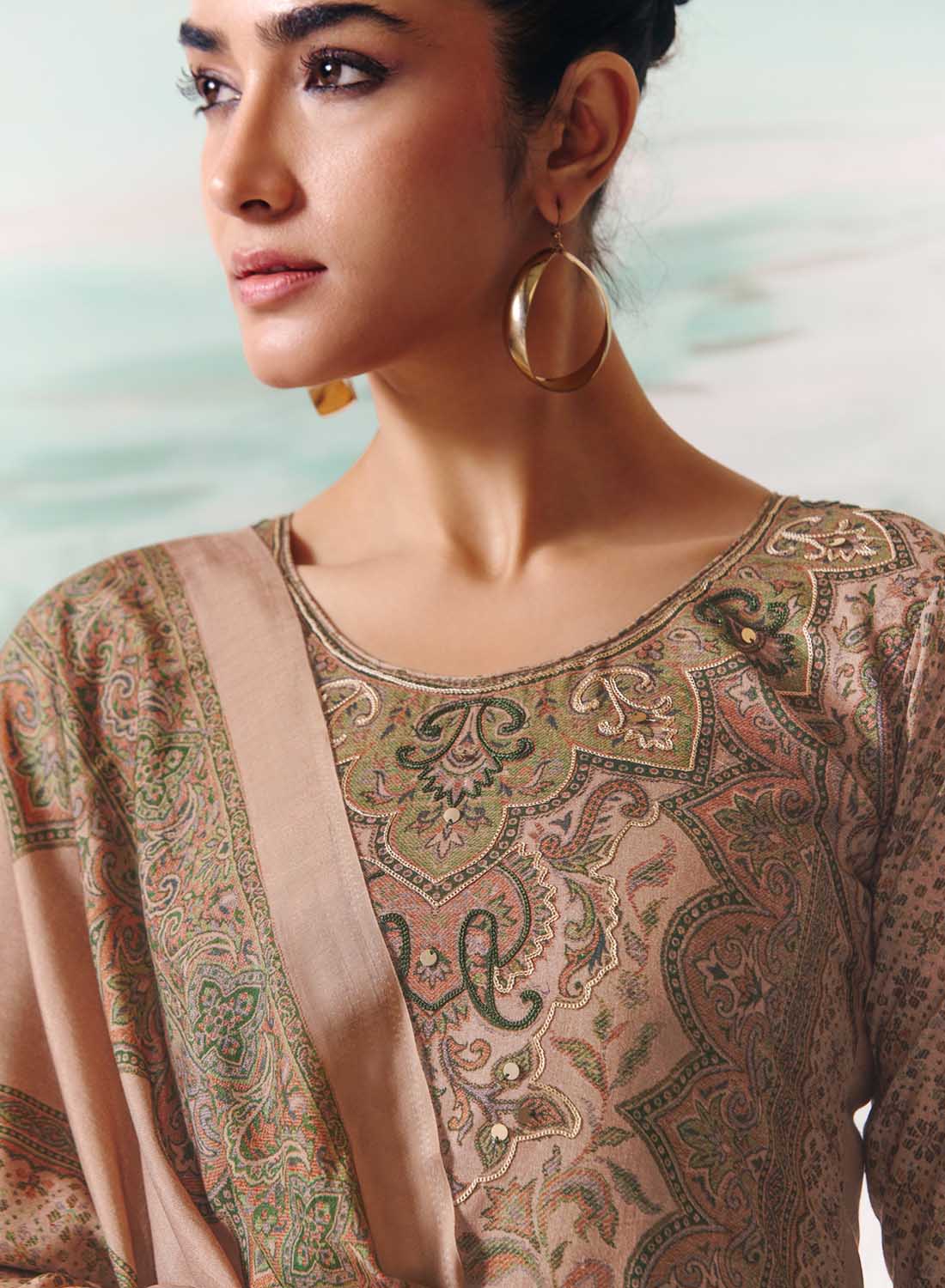 Pure Cotton Unstitched Salwar Suit Dress Material with Muslin Dupatta for Women