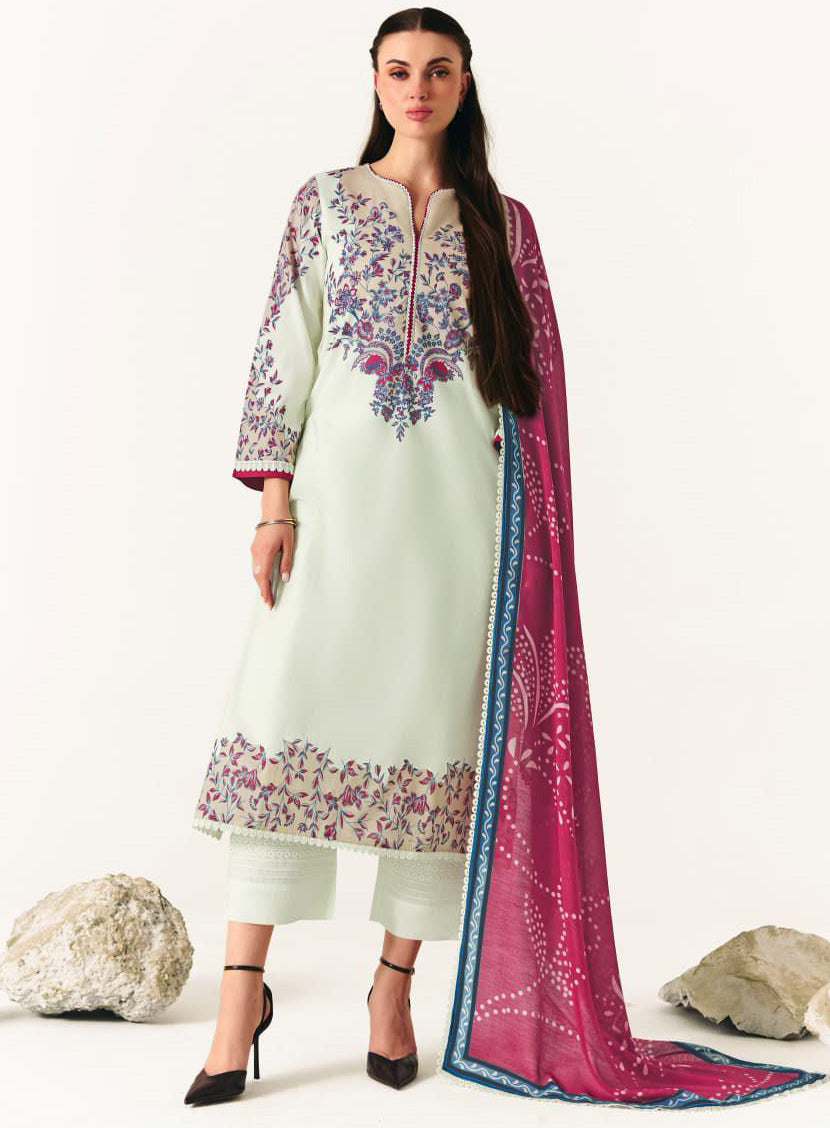 Premium Pure Cotton Lawn Unstitched Suit Material for Women