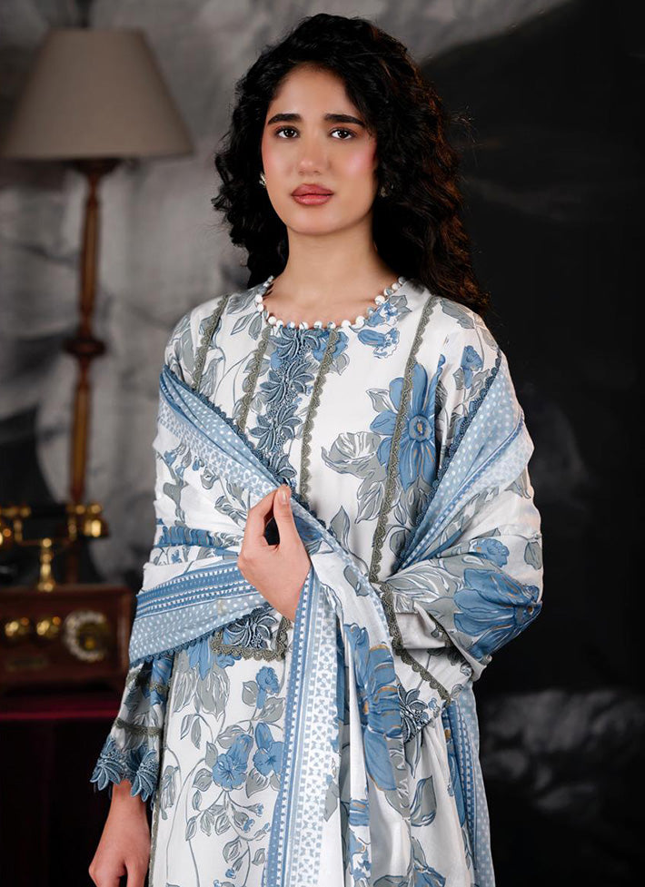 Party Wear Pure Mul Chanderi Unstitched Suit Dress Material for Women