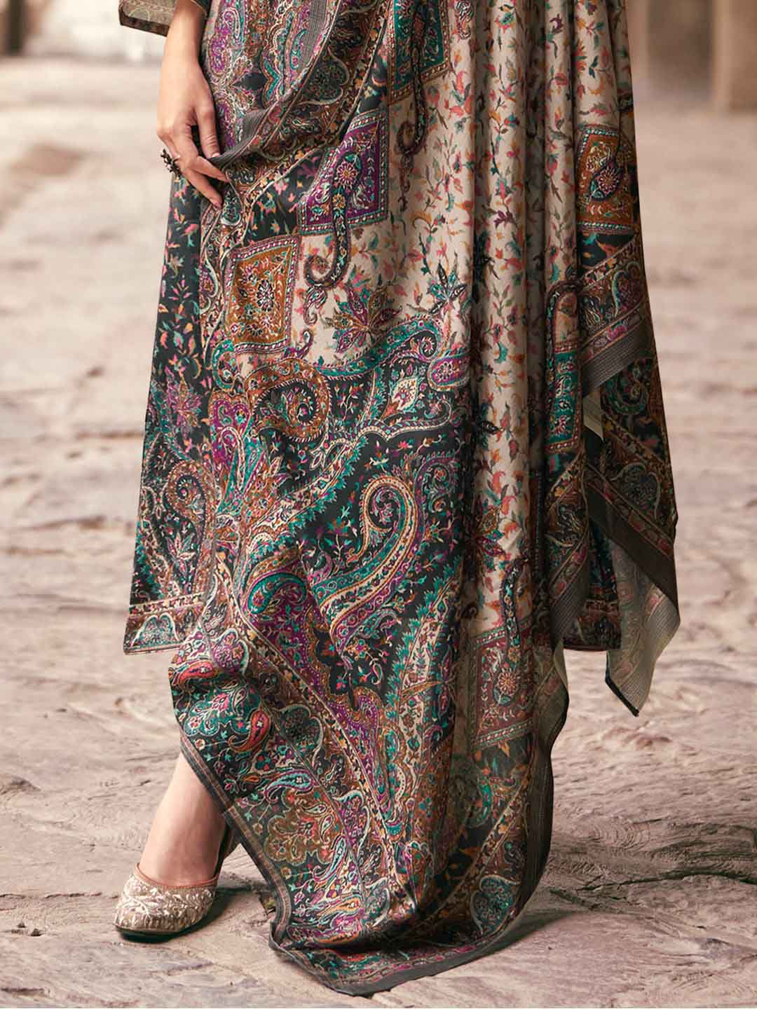 Mumtaz Arts Pure Lawn Cotton Unstitched Suit Dress Material for Women
