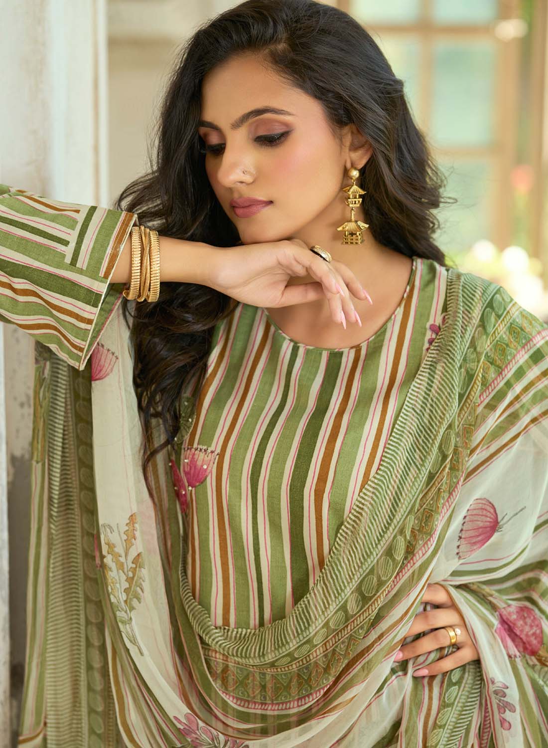 Pure Cotton Daily Wear Unstitched Suit Material for Women