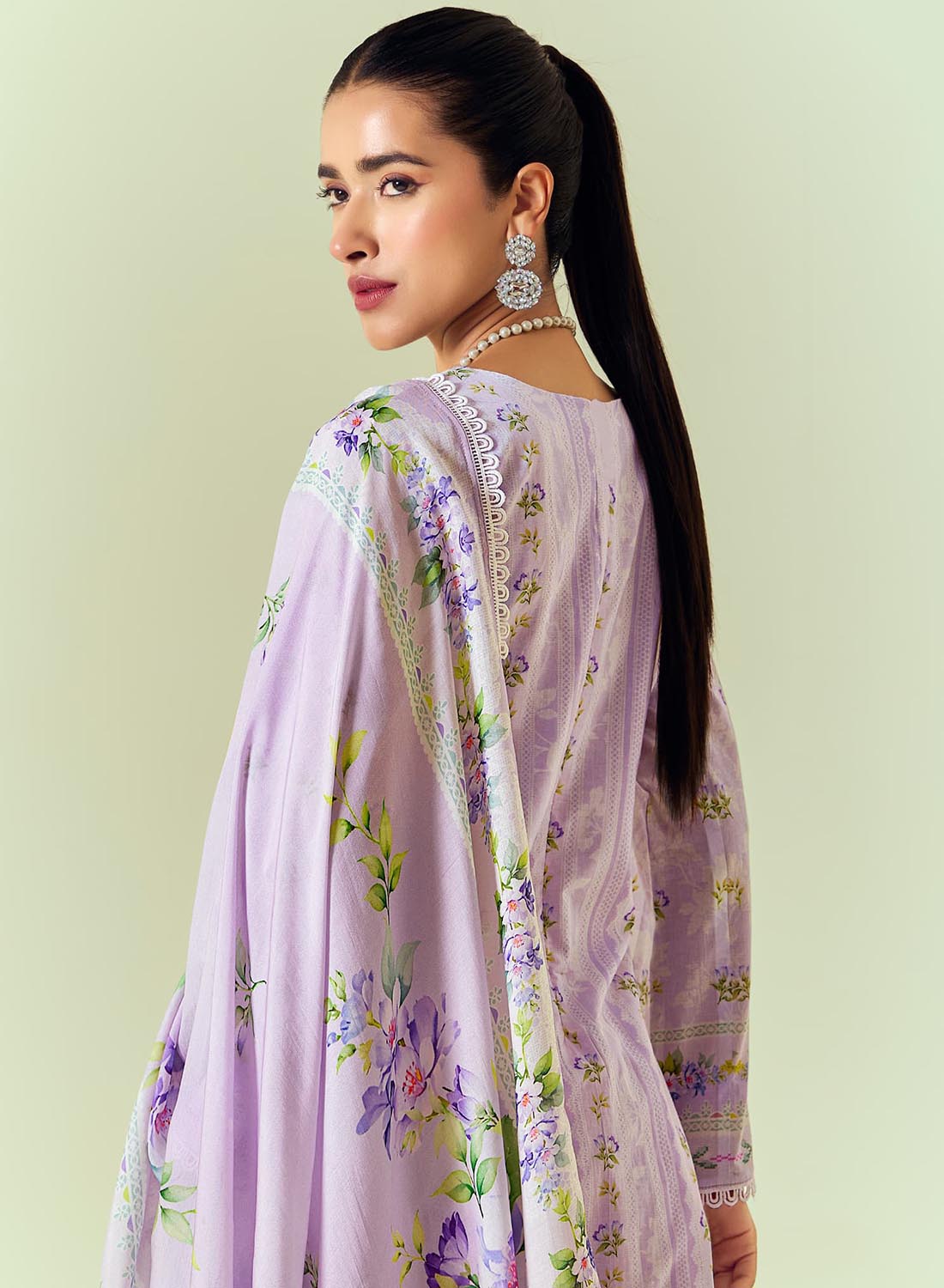 Pure Cotton Lawn Unstitched Salwar Suit Dress Material with Dupatta