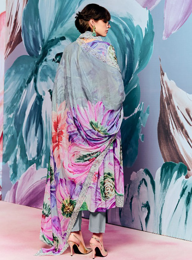 Kimora Party Wear Pure Pashmina Staple Winter Suit Material for Women