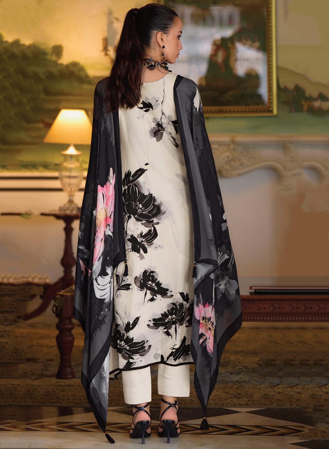 Pure Viscose Muslin Unstitched Salwar Suit Dress Material for Women