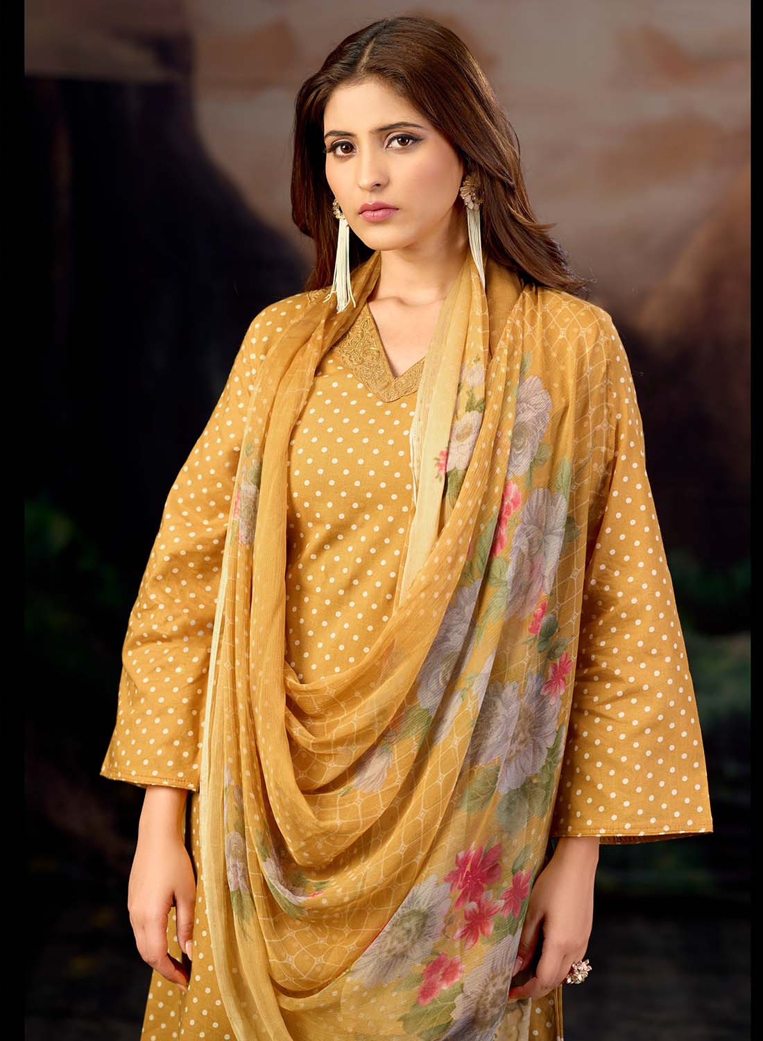 Pure Lawn Cotton Unstitched Suit with Embroidery for Women