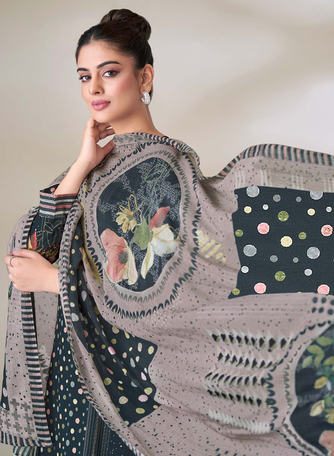 Pure Cotton Unstitched Salwar Suit Dress Material with Dupatta