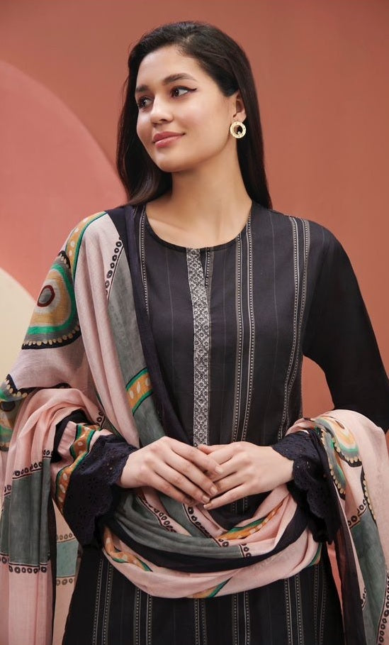 Sudriti Sahiba Cambric Cotton Unstitched Suits Material with Embroidery