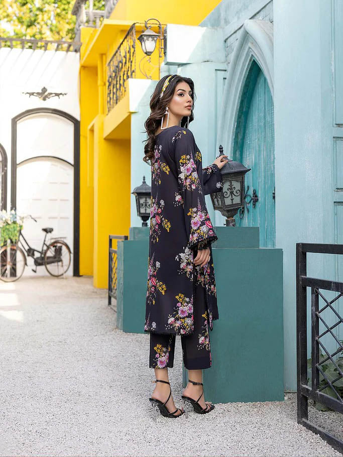 Charizma Nazneen Black Printed Lawn Pakistani Suits