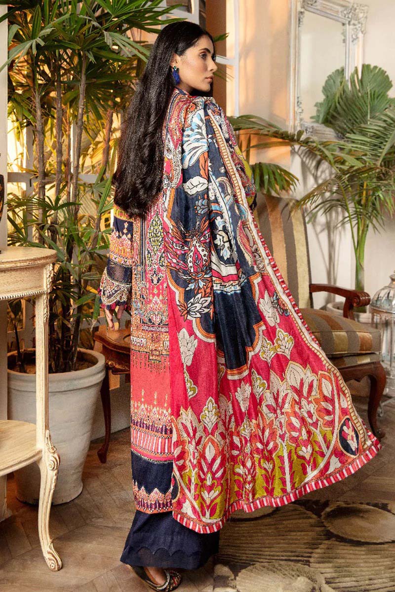 Adan's Libas Ibtida Embroidered Blue Lawn Pakistani Suit