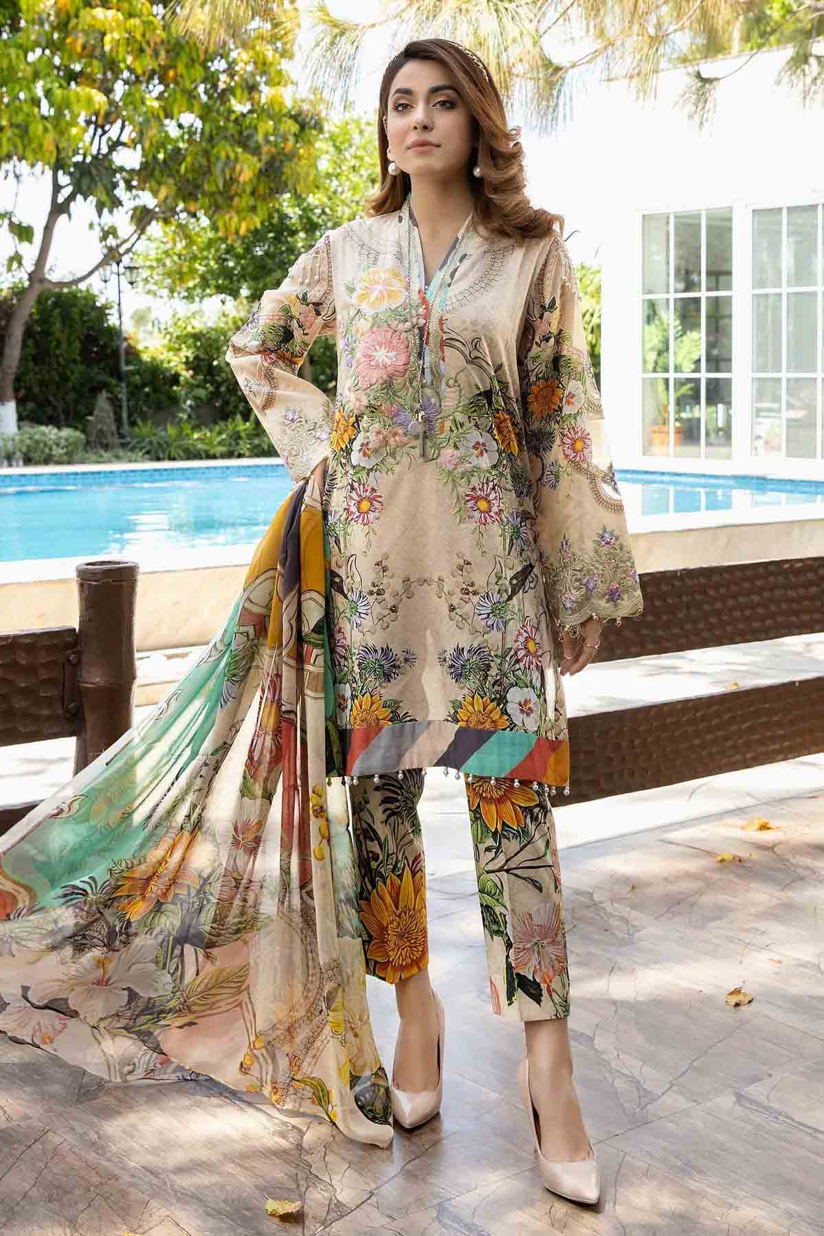 Adan's Libas Unstitched Printed Lawn Original Pakistani Suit