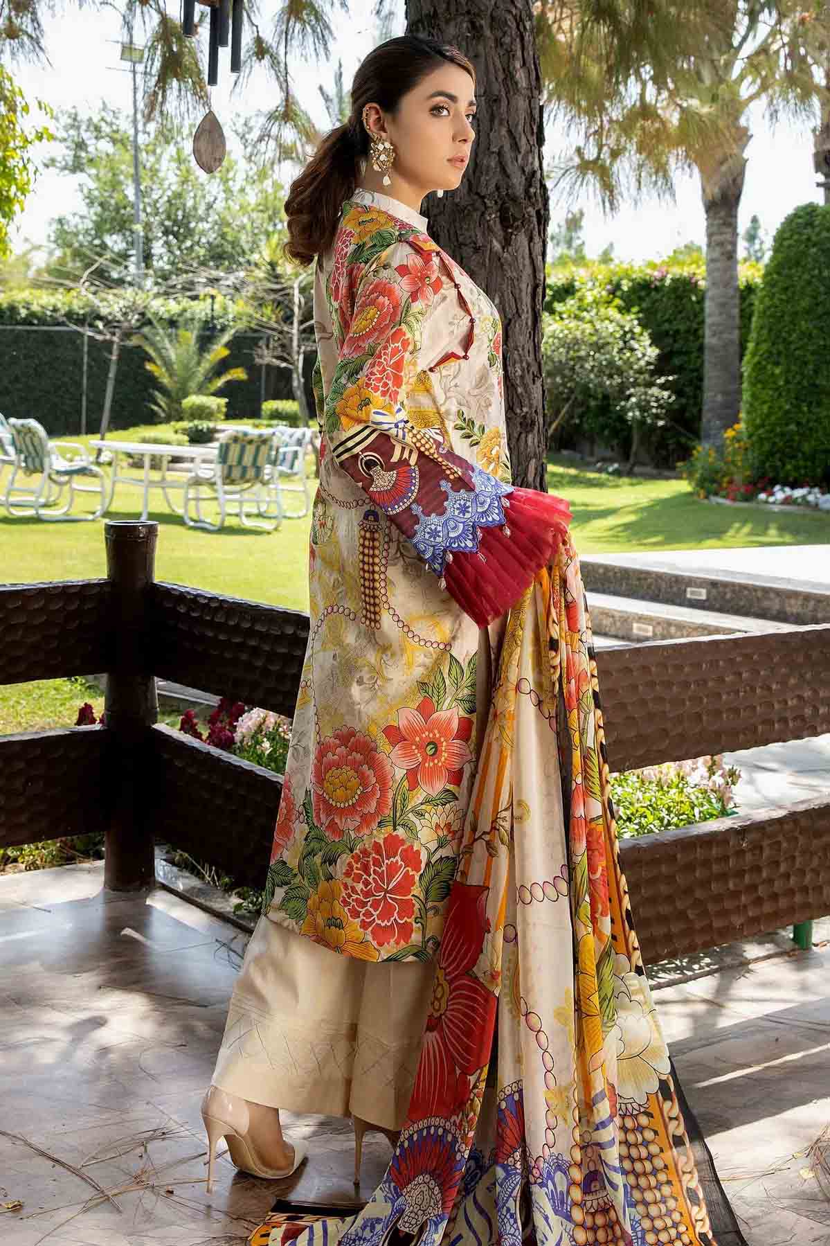 Adan's Libas Unstitched Printed Lawn Original Pakistani Suit