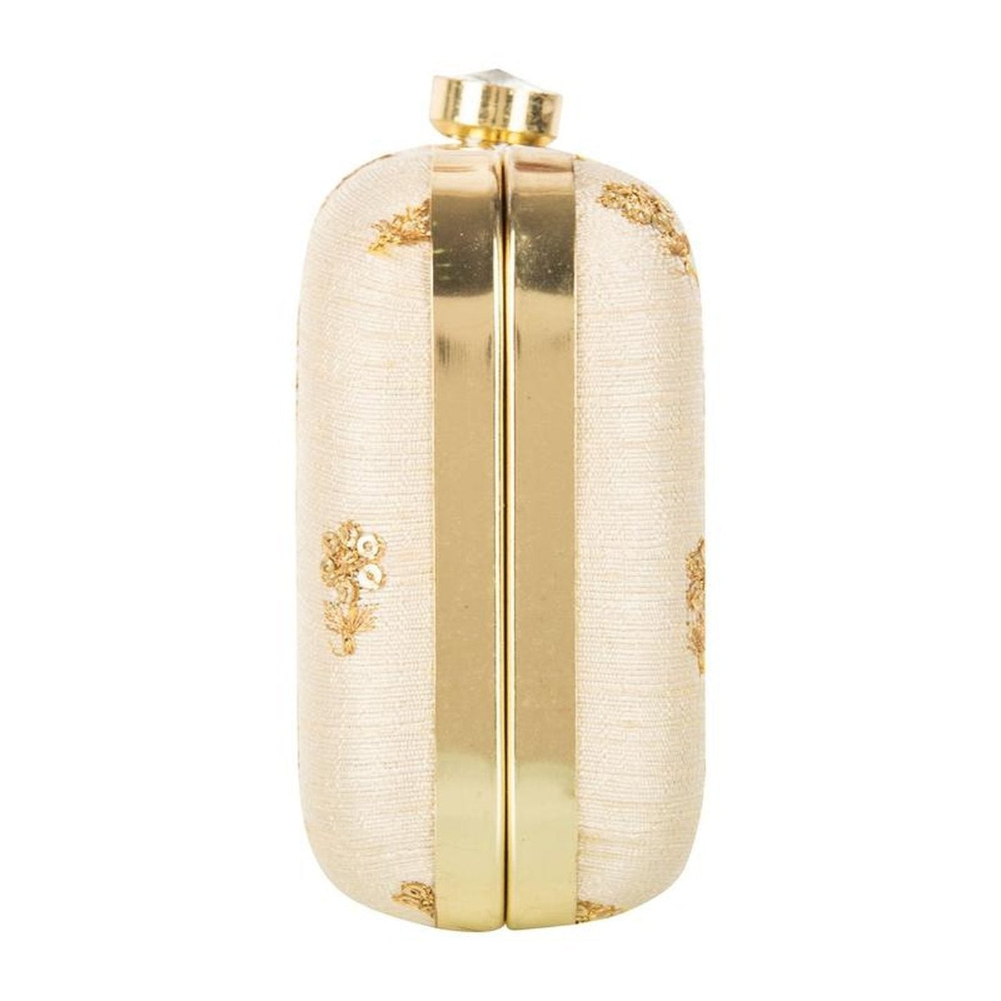 Beige Party wear Bridal Fancy Designer clutch Purse