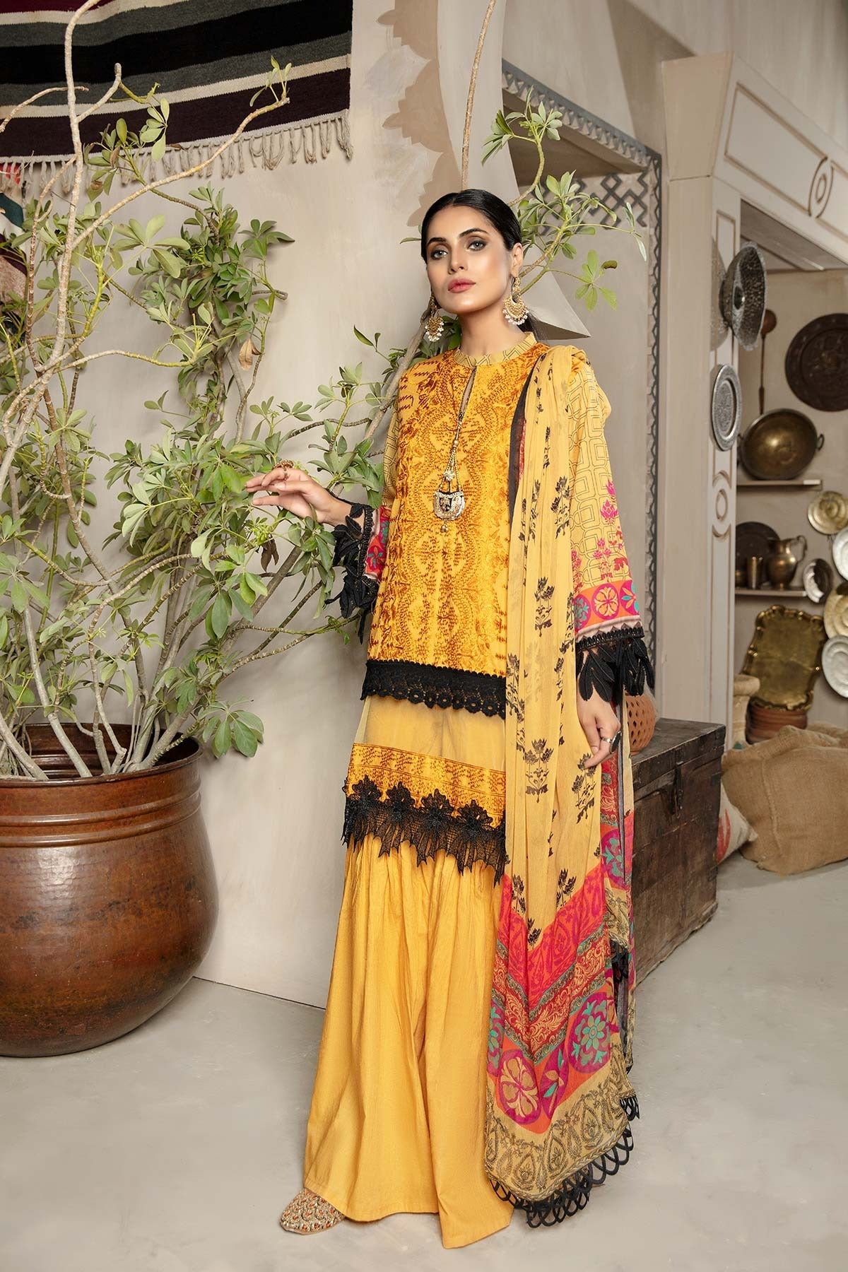 Bin Rashid Lawn Chikankari Pakistani Women Suits Collection