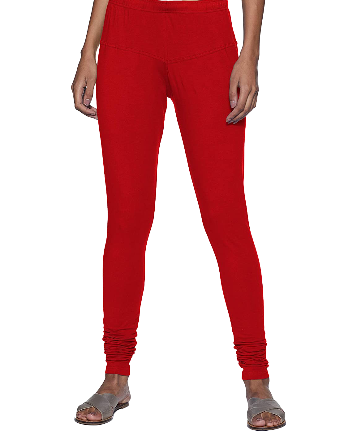 Black and Red churidar Leggings Combo (Pack of 2)