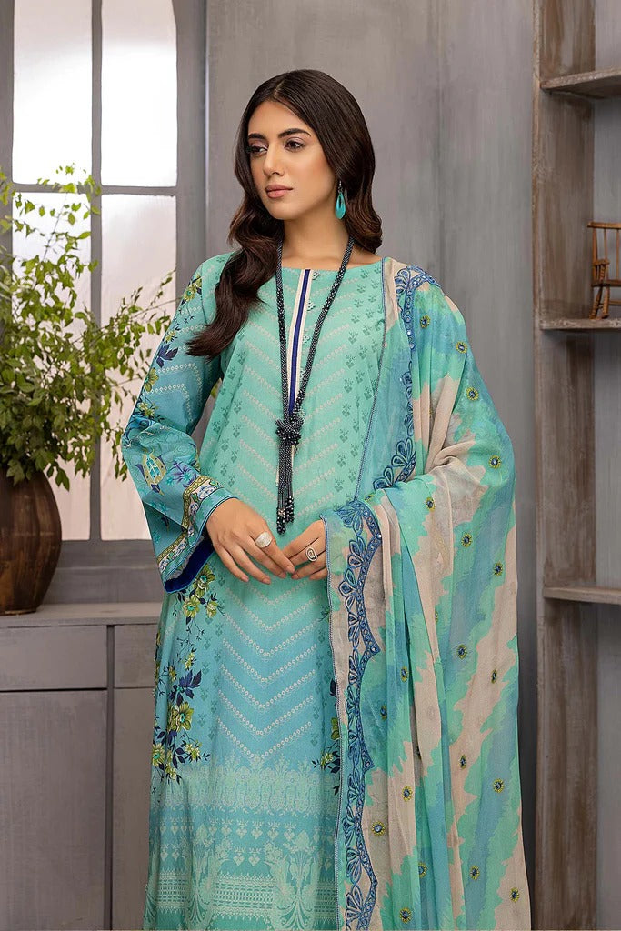 Charizma Pure Lawn Pakistani Unstitched Suit with Chiffon Dupatta