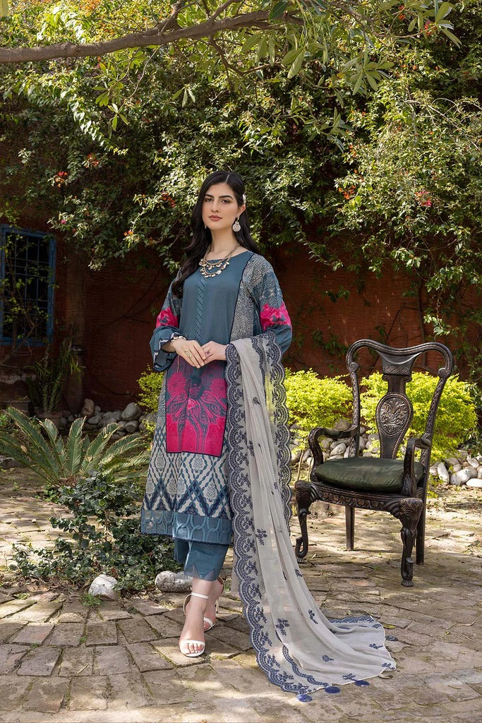 Charizma Unstitched Pakistani Lawn Suit with Chiffon Dupatta Stilento Charizma Unstitched Pakistani Lawn Suit with Chiffon Dupatta Stilento