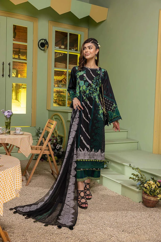 Charizma Unstitched Pakistani Lawn Suit with Chiffon Dupatta Stilento Charizma Unstitched Pakistani Lawn Suit with Chiffon Dupatta Stilento