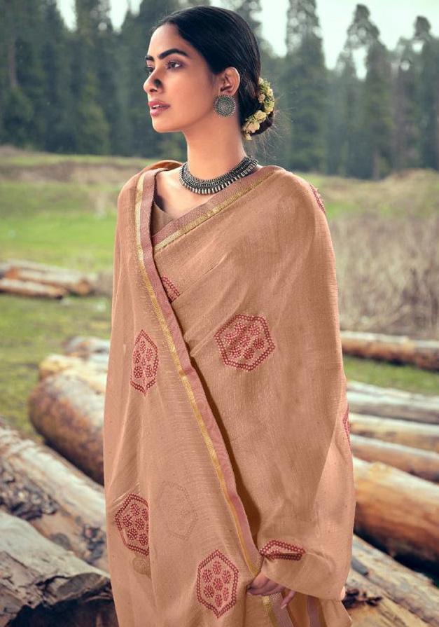 Chiffon Fancy Lace Border Sarees Online