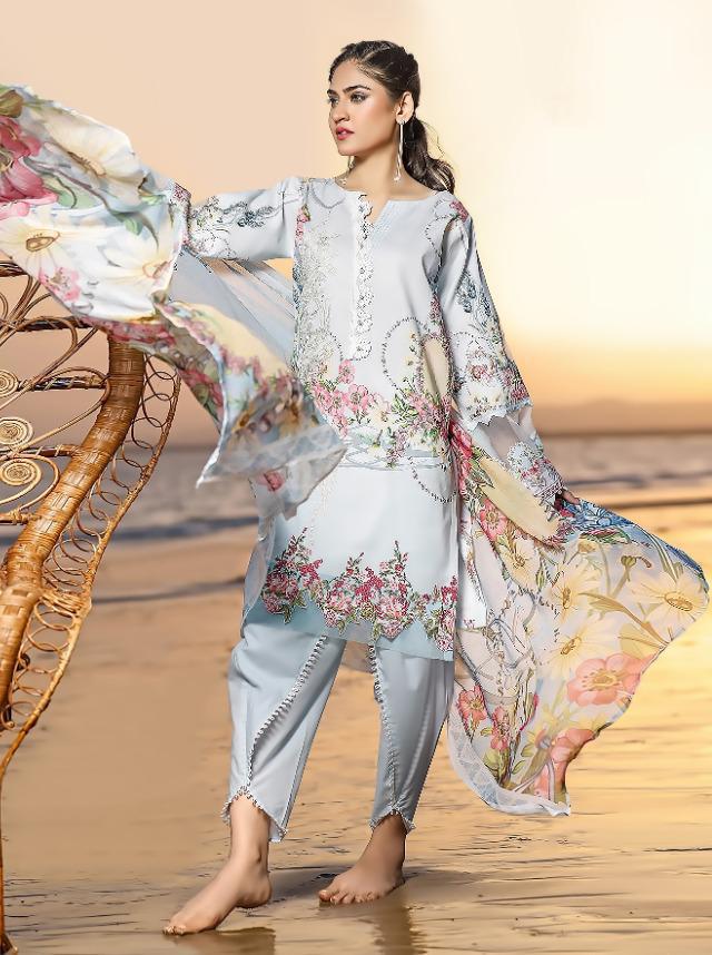 dress material with chiffon dupatta Buy Chiffon Salwar Kameez Suit Set With Dupatta For Women