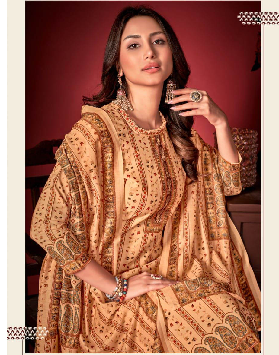 Women Cotton Unstitched Salwar Suit Material with Dupatta