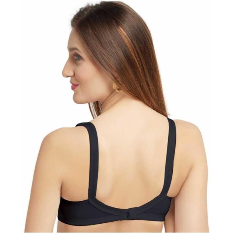 Daisy Dee Women's Cotton Non-Padded Black Bra