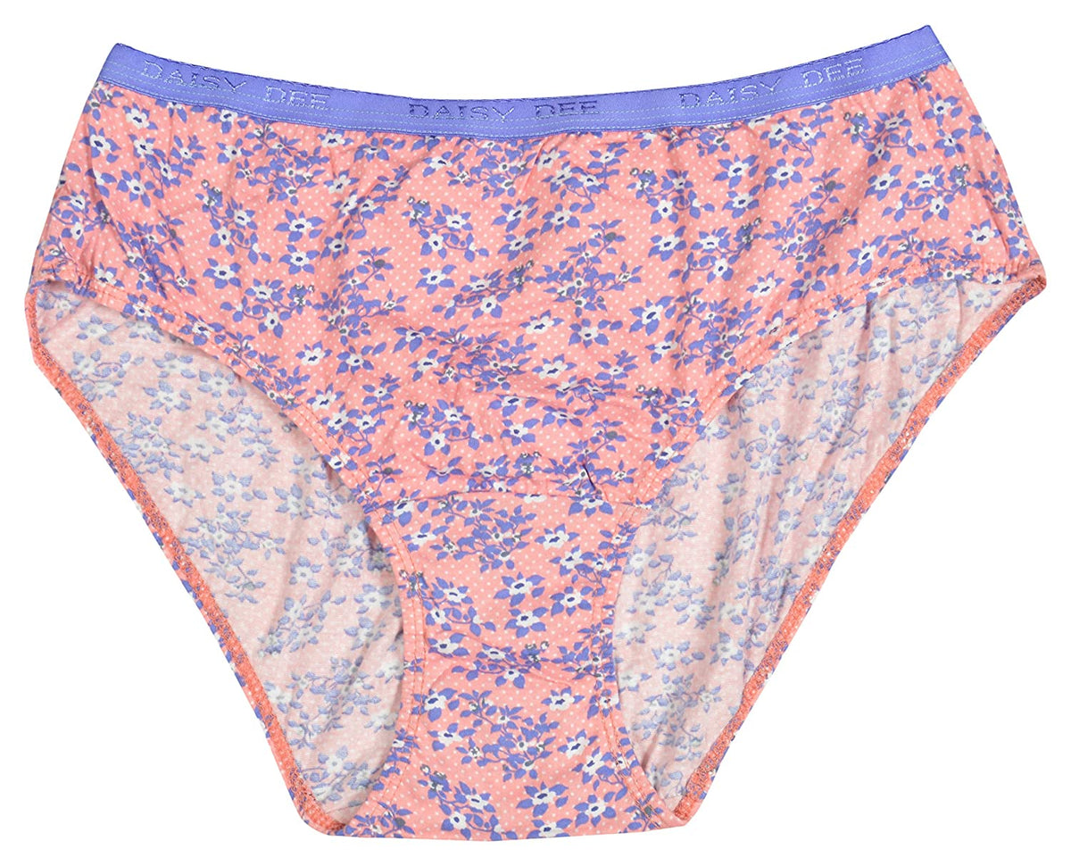 Daisy Dee Women's Cotton Rose Hipster Panty Briefs (Pack of 3)