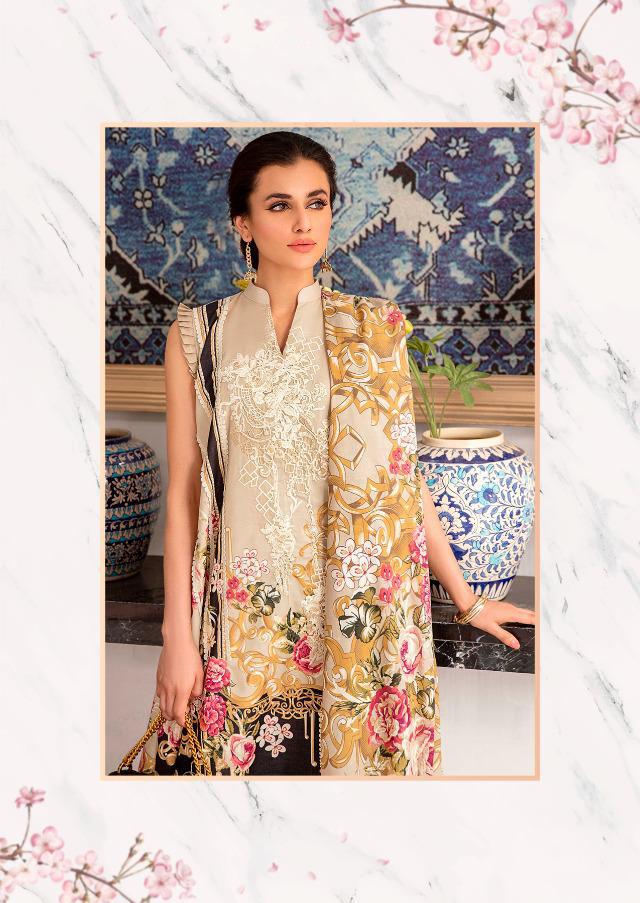 Deepsy Pakistani Cotton Black Unstitched Suit