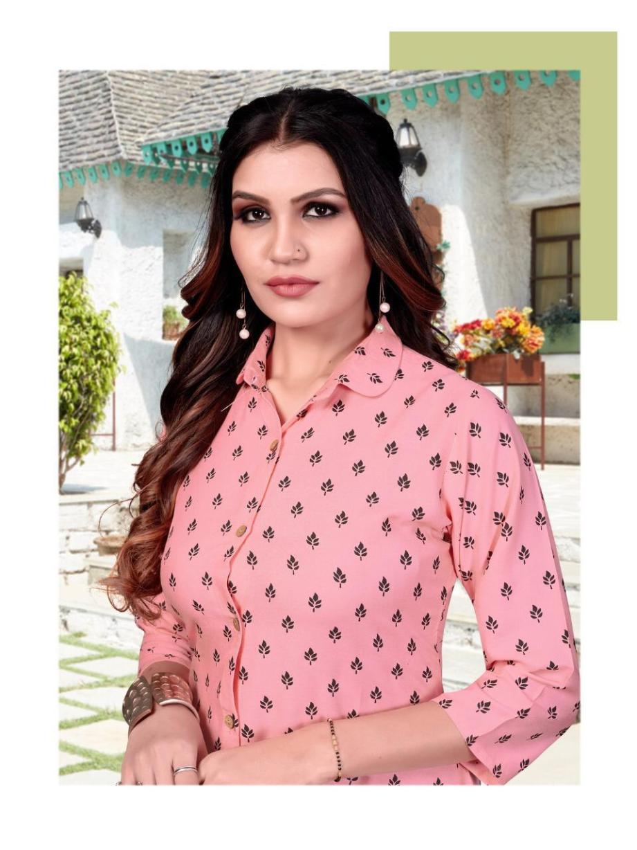 Designer Pink and Black Kurtis with Palazzo Set