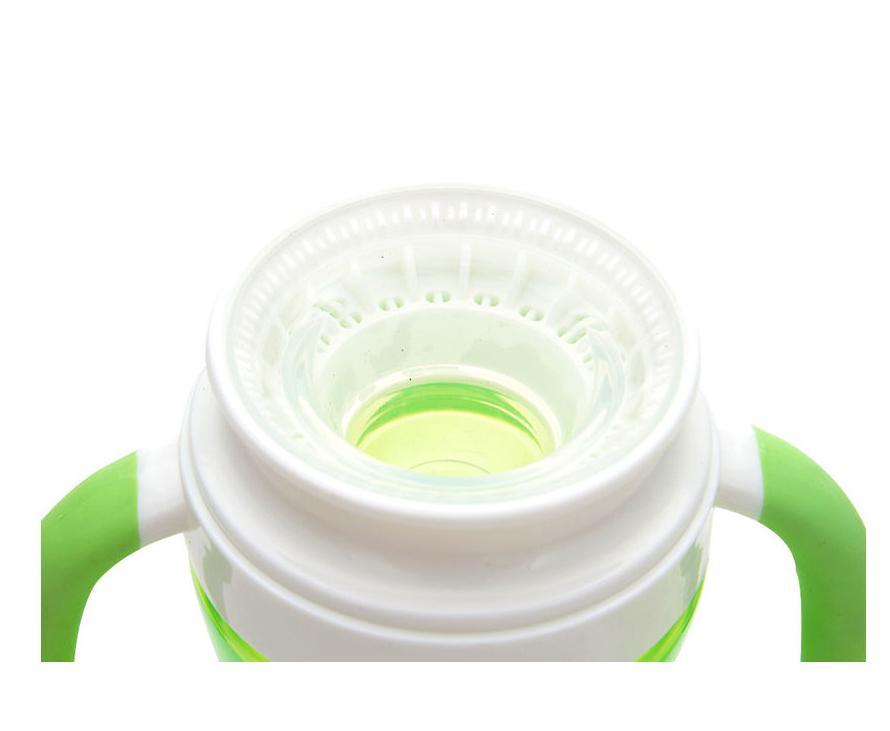 Easy Grip 360° Trainer Sipper Feeding Mug Cup for Baby Green (240 ml)