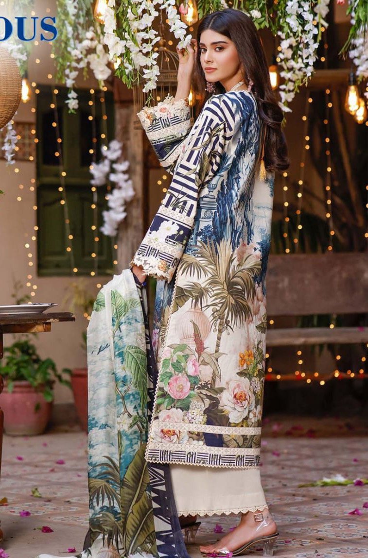 Firdous Pakistani Copy Cotton Unstitched Salwar Suits