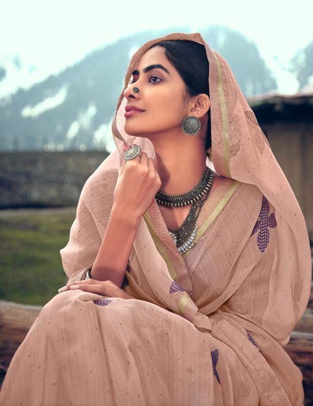 Latest Chiffon Fancy Lace Border Sarees Online