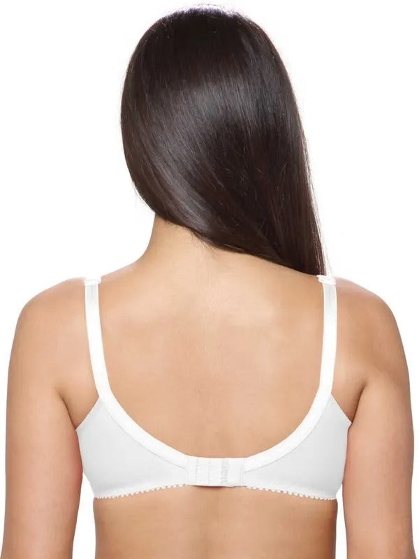 Lovable All Day Long White Cotton Bra for Women