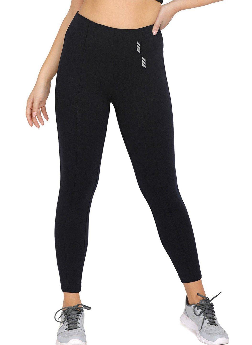 Lovable Black Cotton Ankle Length Tights Yoga Pants – Stilento