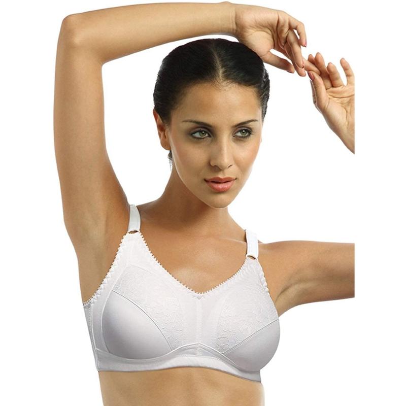 BetterMe White Double-Strap Cotton Bralette for women – BetterMe Store