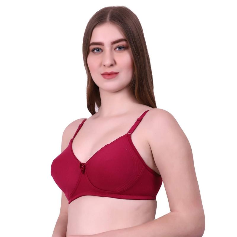 Lovable Women Full Coverage Classic Non Padded Bra Dark Red