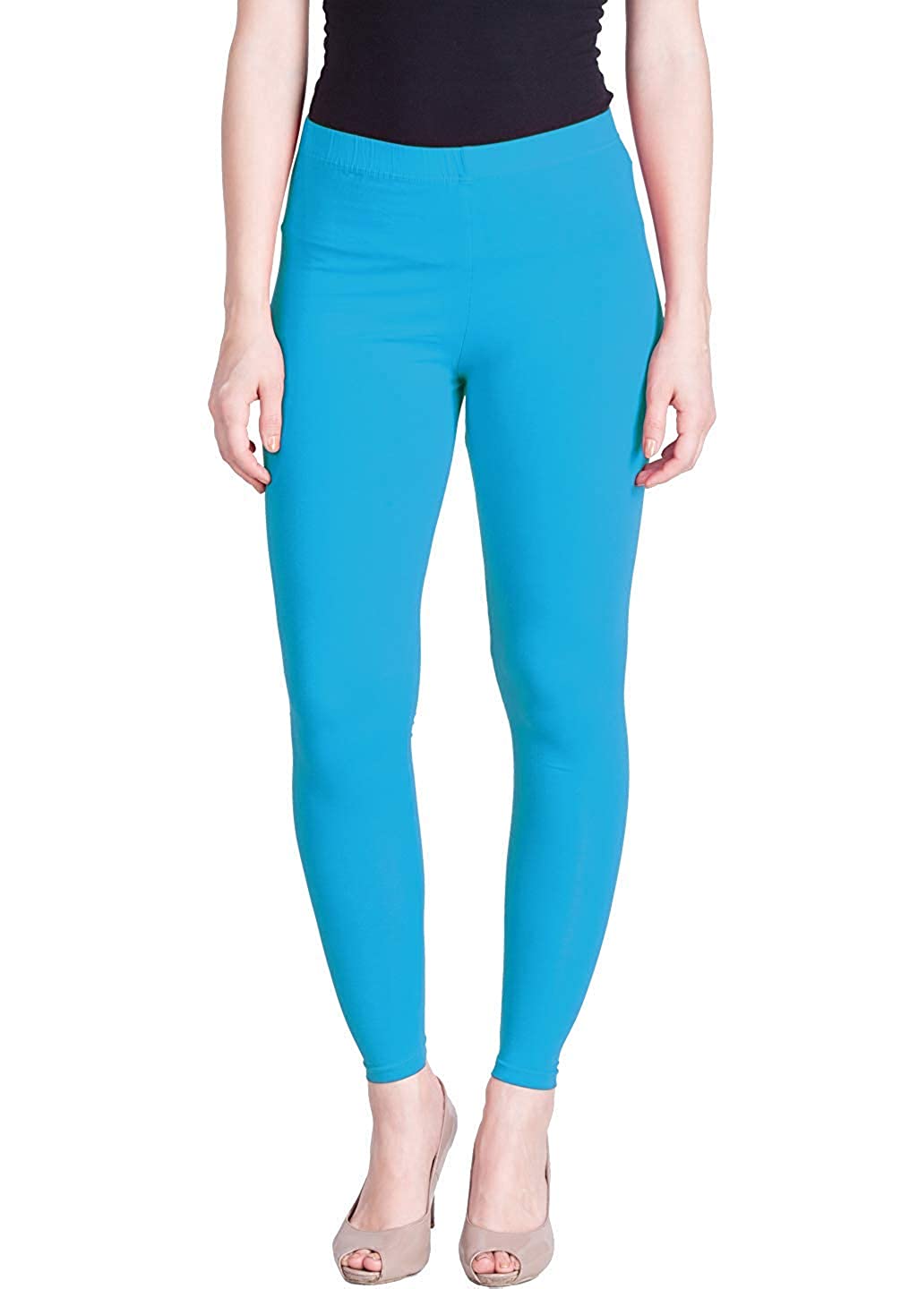 Lux Lyra Ankle Length Blue Leggings free Size for Woman