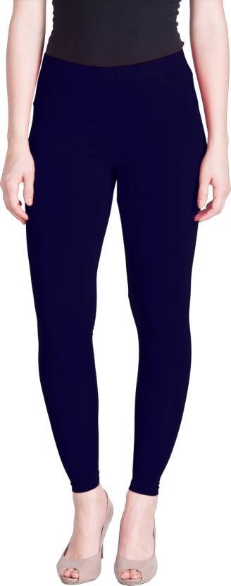 Lux Lyra Ankle Length Dark Blue Leggings free Size for Woman